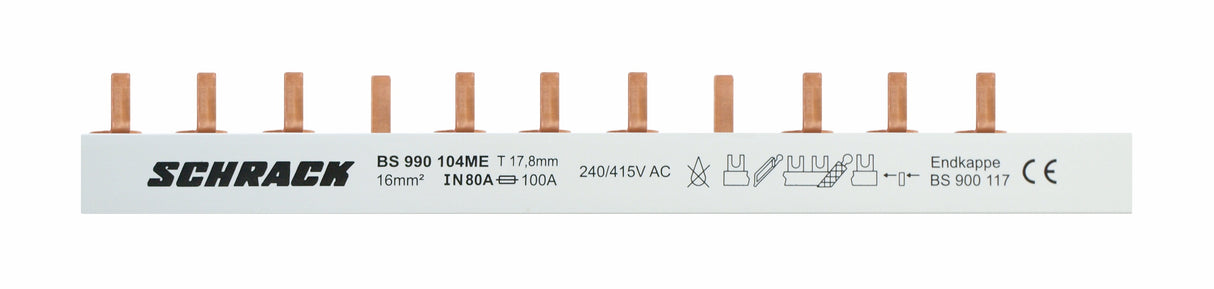 Small Connect, Verschienung 1-polig, 1m Steg, 1TE, Phase