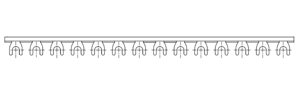 Foto: Gabelverschienung 1-polig, 16mm², 1m