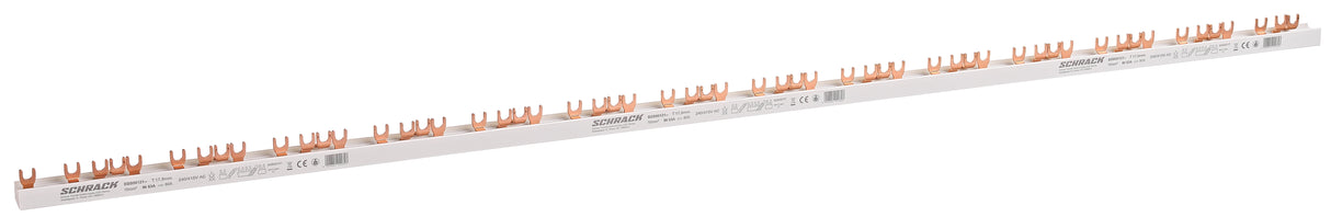 Gabelverschienung 4-polig, 10mm², L1/L2/L3/N, 1m