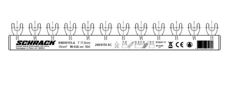 Foto: Verschienung, 12x LS 1-polig oder 4x LS 3-polig 12TE, 10mm²