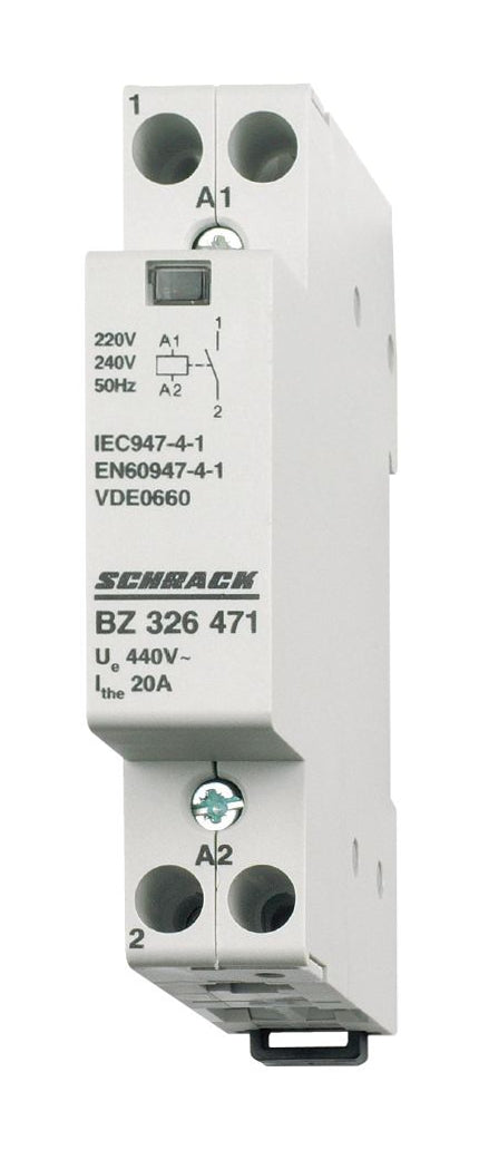 Installationsschütz 20A, 1S, 230VAC 1TE