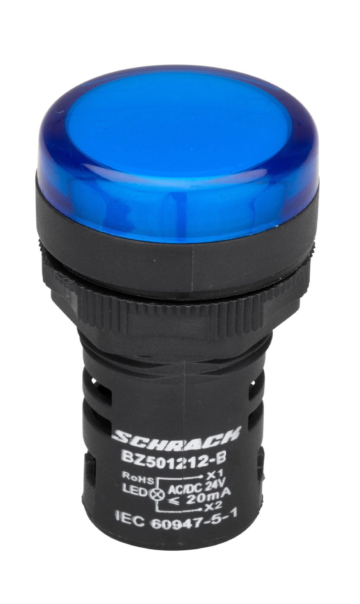 LED-Leuchtmelder Monoblock 24VAC/DC blau