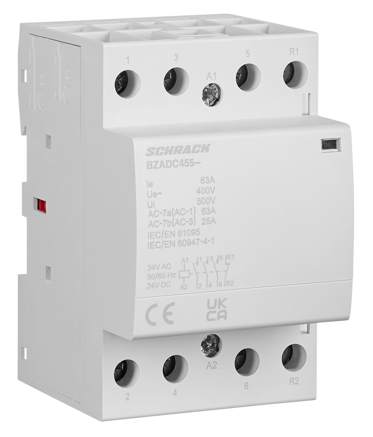 Installationsschütz 63A, 3S 1Ö, 24V AC/DC 3TE