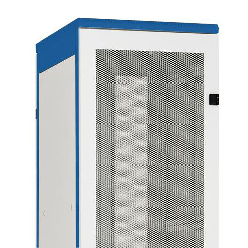 Metall-Tür perforiert 80% DS/DSZ/DSS(IP20) 42HE,B600,RAL7035