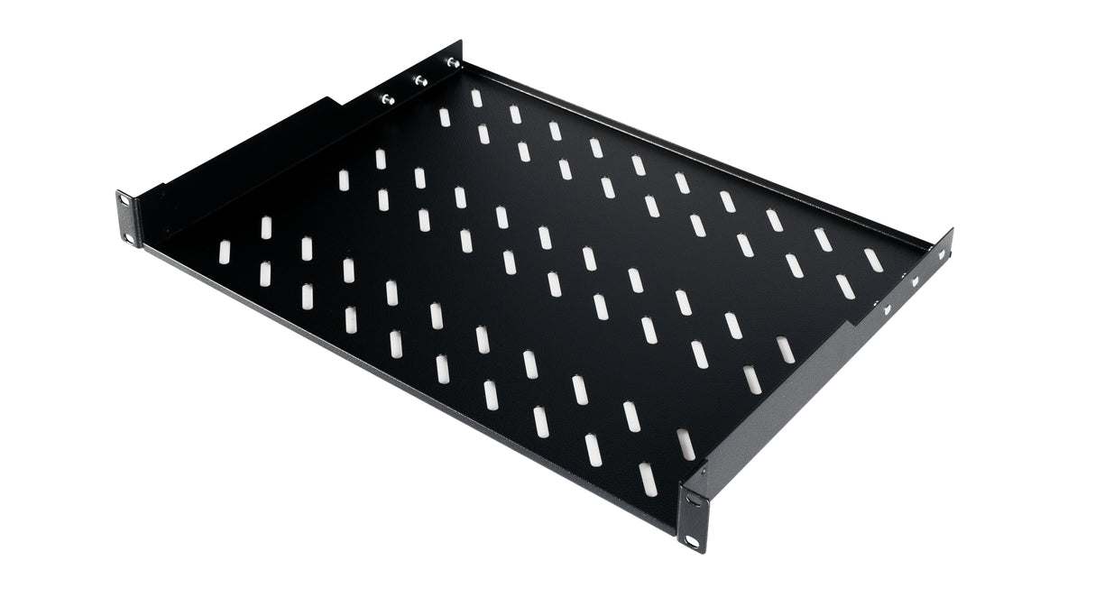 19" Fachboden Fix, 1HE, bis 50kg Last, T=350mm, Low Profile