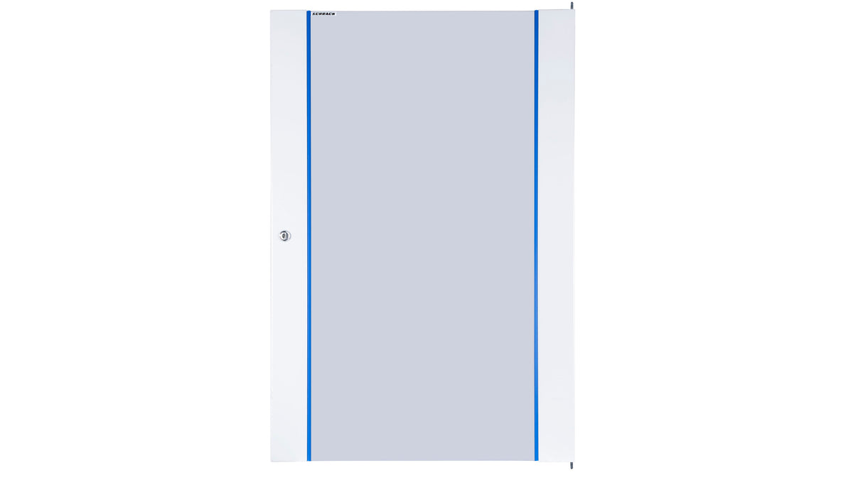 Glas-Tür für Wandschrank S-RACK 20HE, B=600, RAL7035