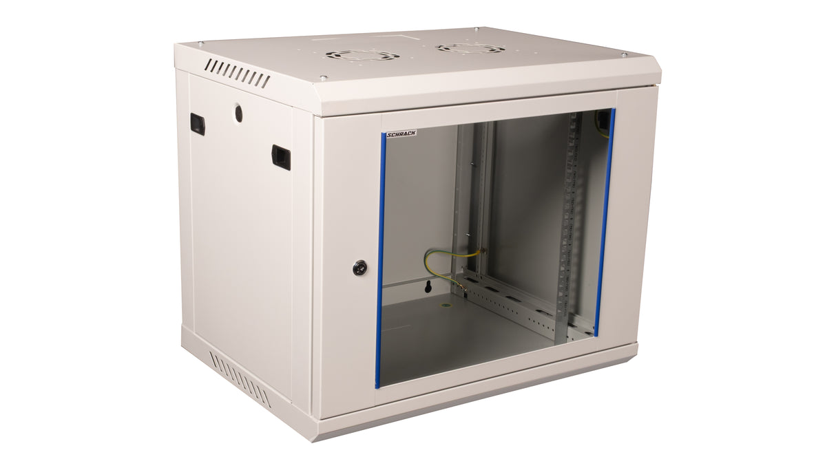 Netzwerk-Wandschrank S-RACK, B=600 H=512 T=450mm, 19", 9HE