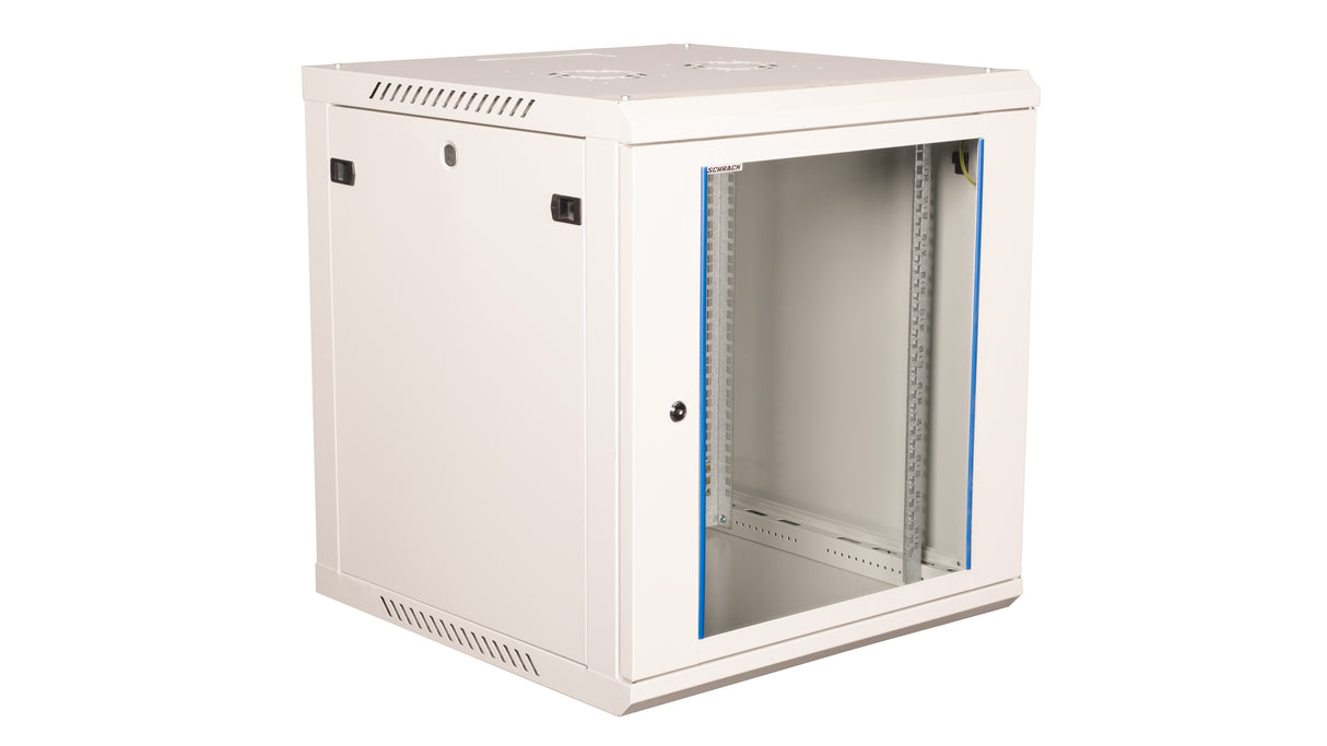 Netzwerk-Wandschrank S-RACK, B=600 H=646 T=600mm, 19", 12HE
