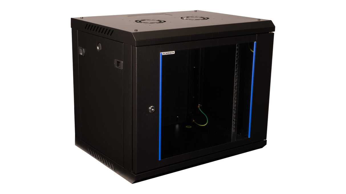 Netzwerk-Wandschrank S-RACK, B=600 H=512 T=450mm, 19", 9HE