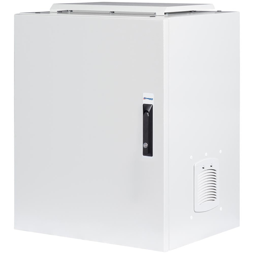 Netzwerk-Wandschrank IP55 Indoor, B600 H841 T450mm, 19" 16HE