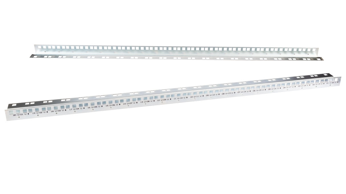 19" Profilschienen Set, 12HE für S-RACK Wandschränke DTWI