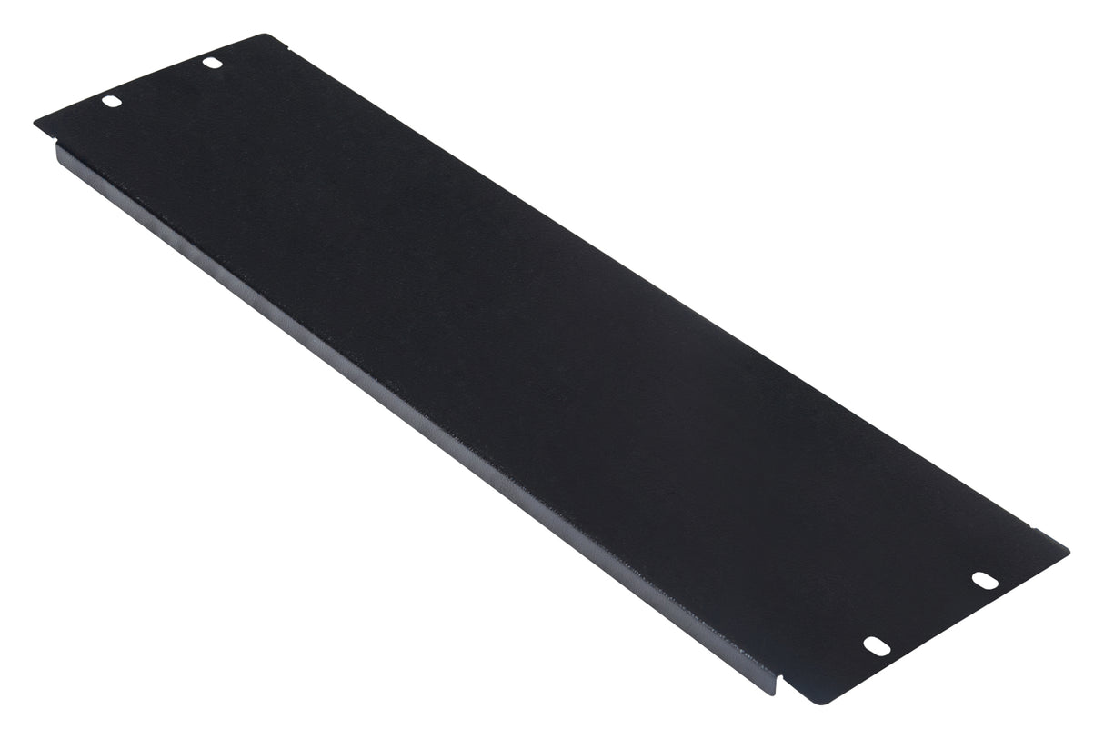 Blindplatte Stahl, geschraubt, 19", 3HE, RAL9005