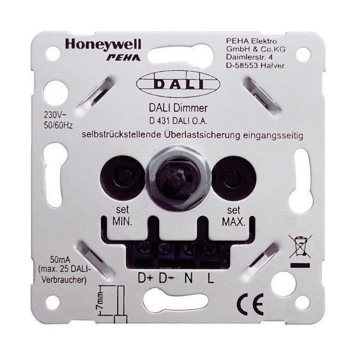 Dreh-Dimmer für Dali, 230V, 50-60 Hz, IP20