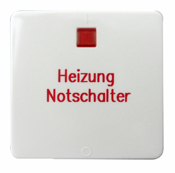 Wippe für Heizung-Notschalter, 2-polig, reinweiß