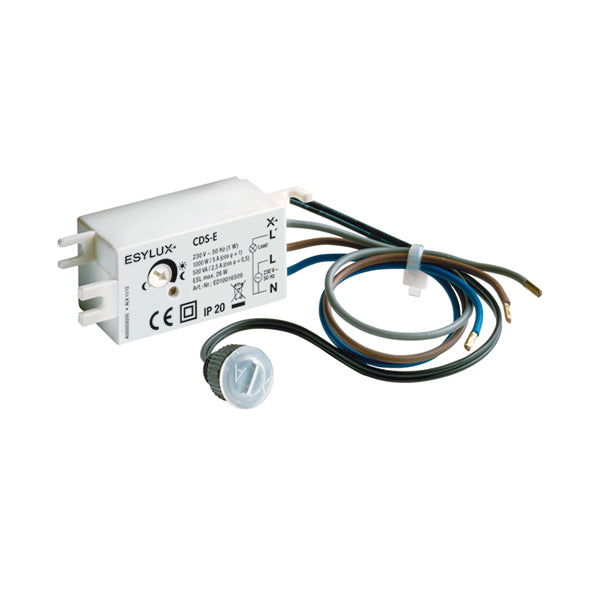 Unterputz-Dämmerungsschalter, IP20/IP44, 5-300 lx