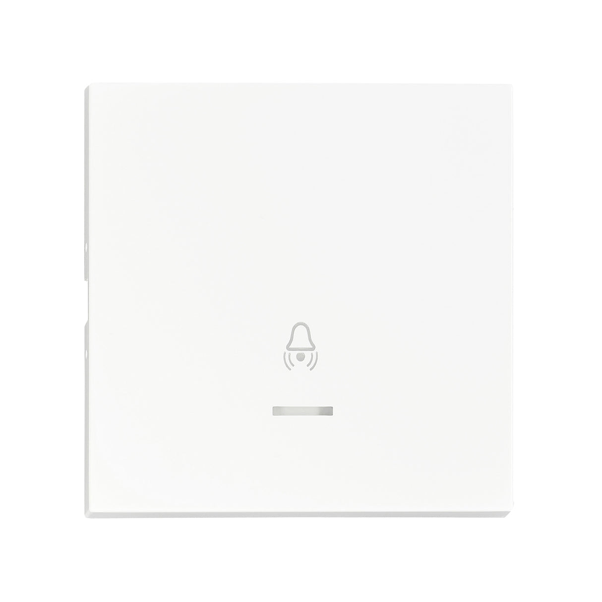 Wippe S 55 mit transparenter Linse, Symbol Glocke, weiß