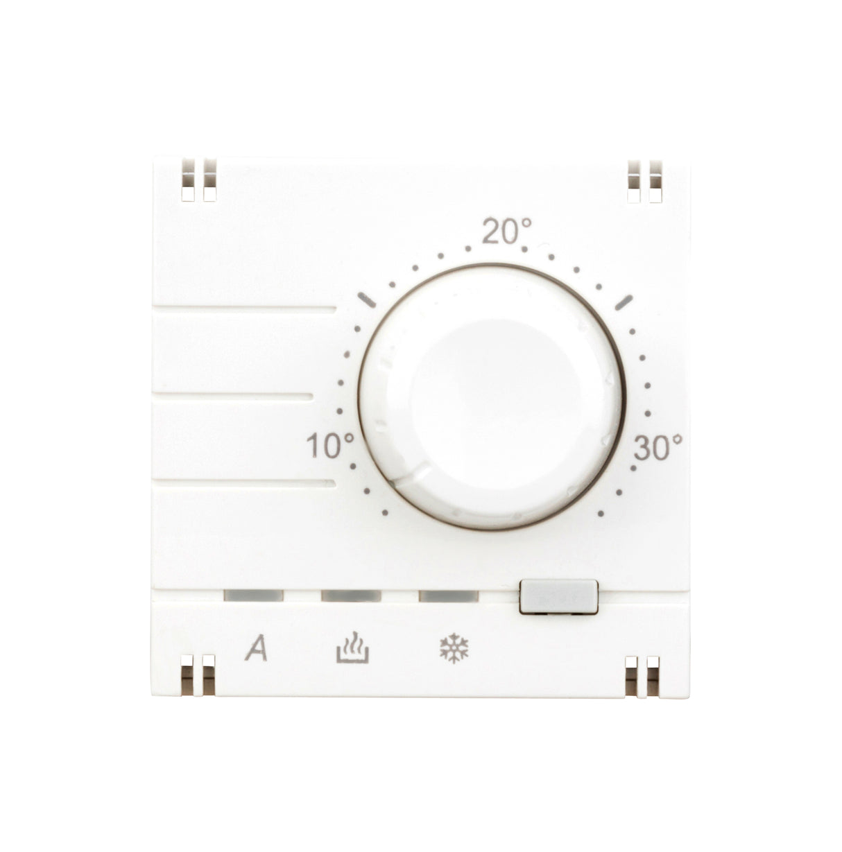 Analoger Raumthermostat Aufsatz, Heizung/Kühlung, Weiß