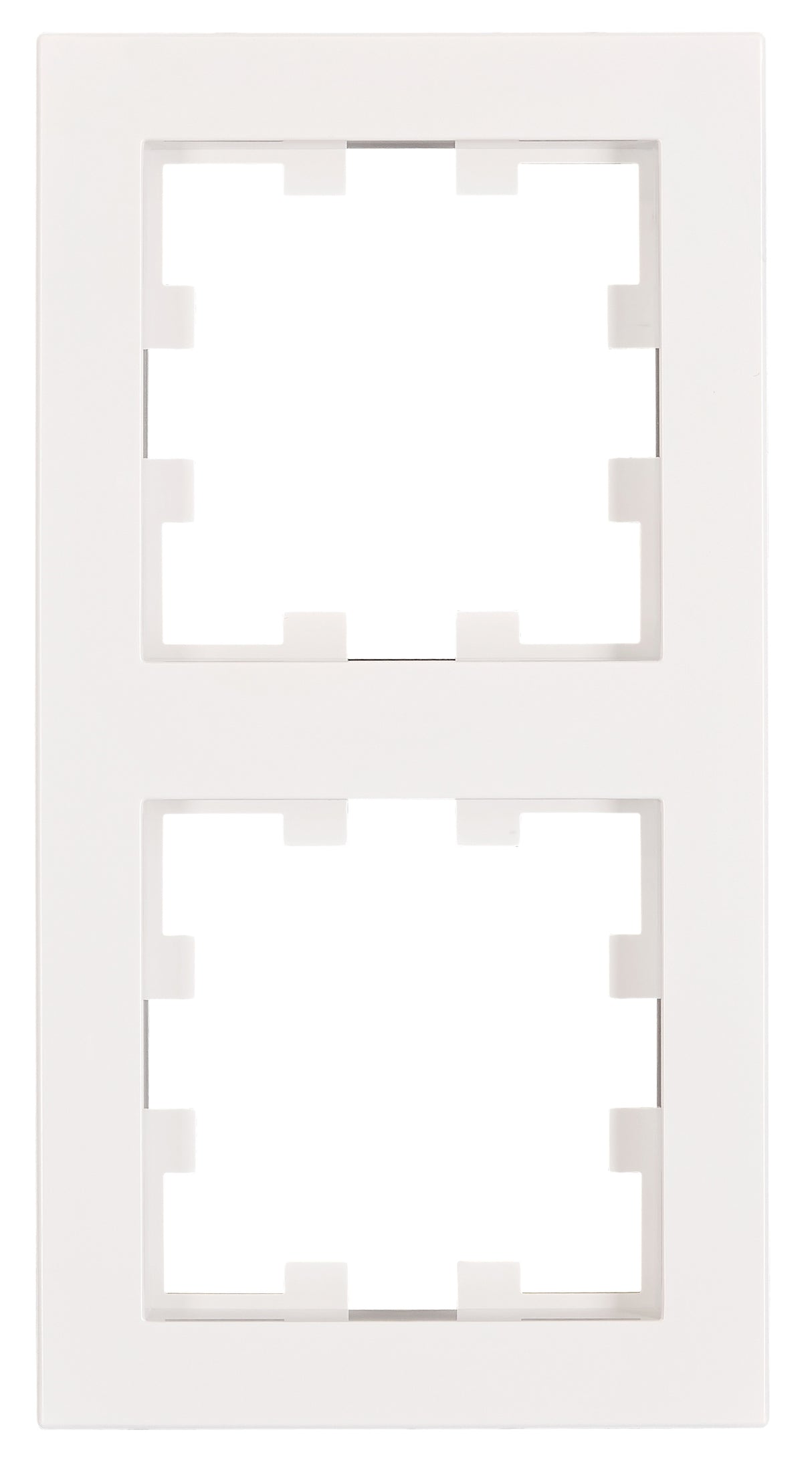 Rahmen 2-fach, Design CUBIC, weiß