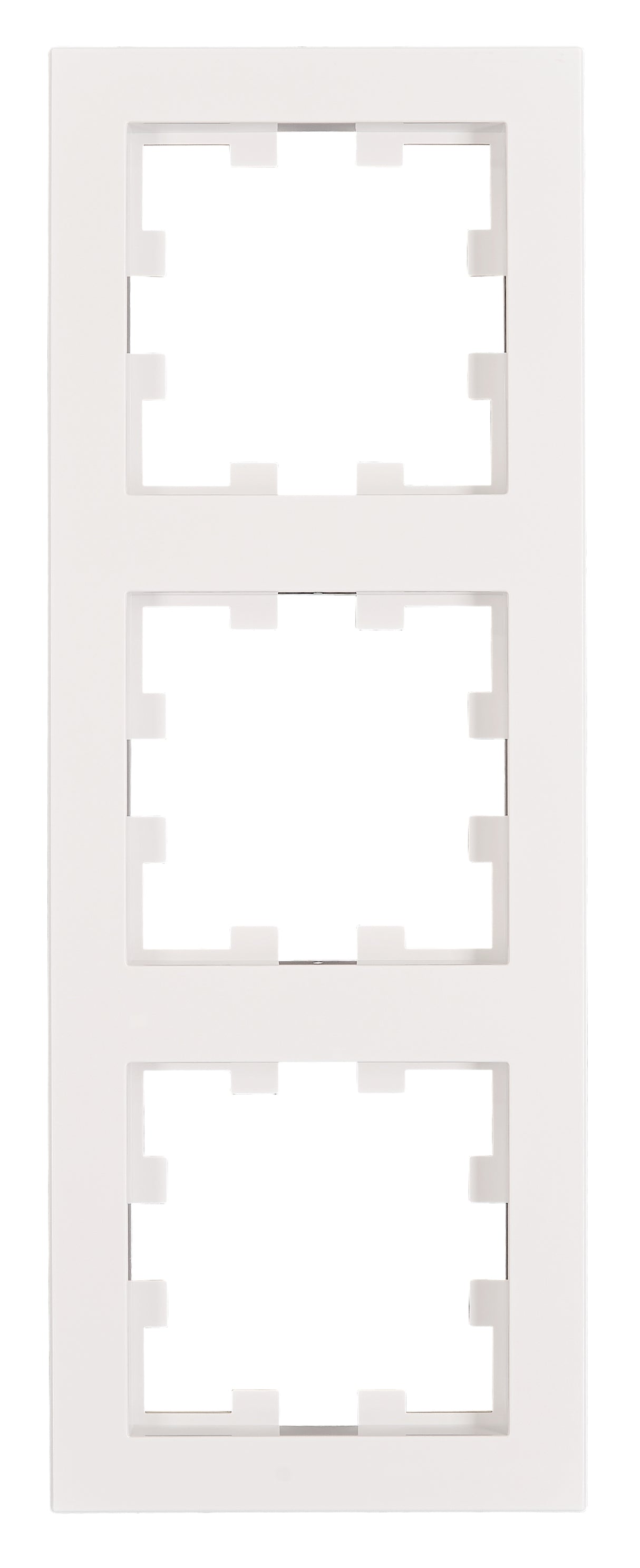 Rahmen 3-fach, Design CUBIC, weiß