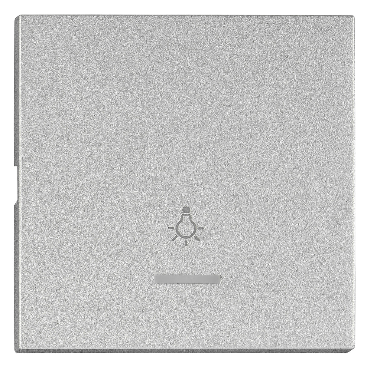 Wippe S 50 mit transparenter Linse, Symbol Licht, Silber