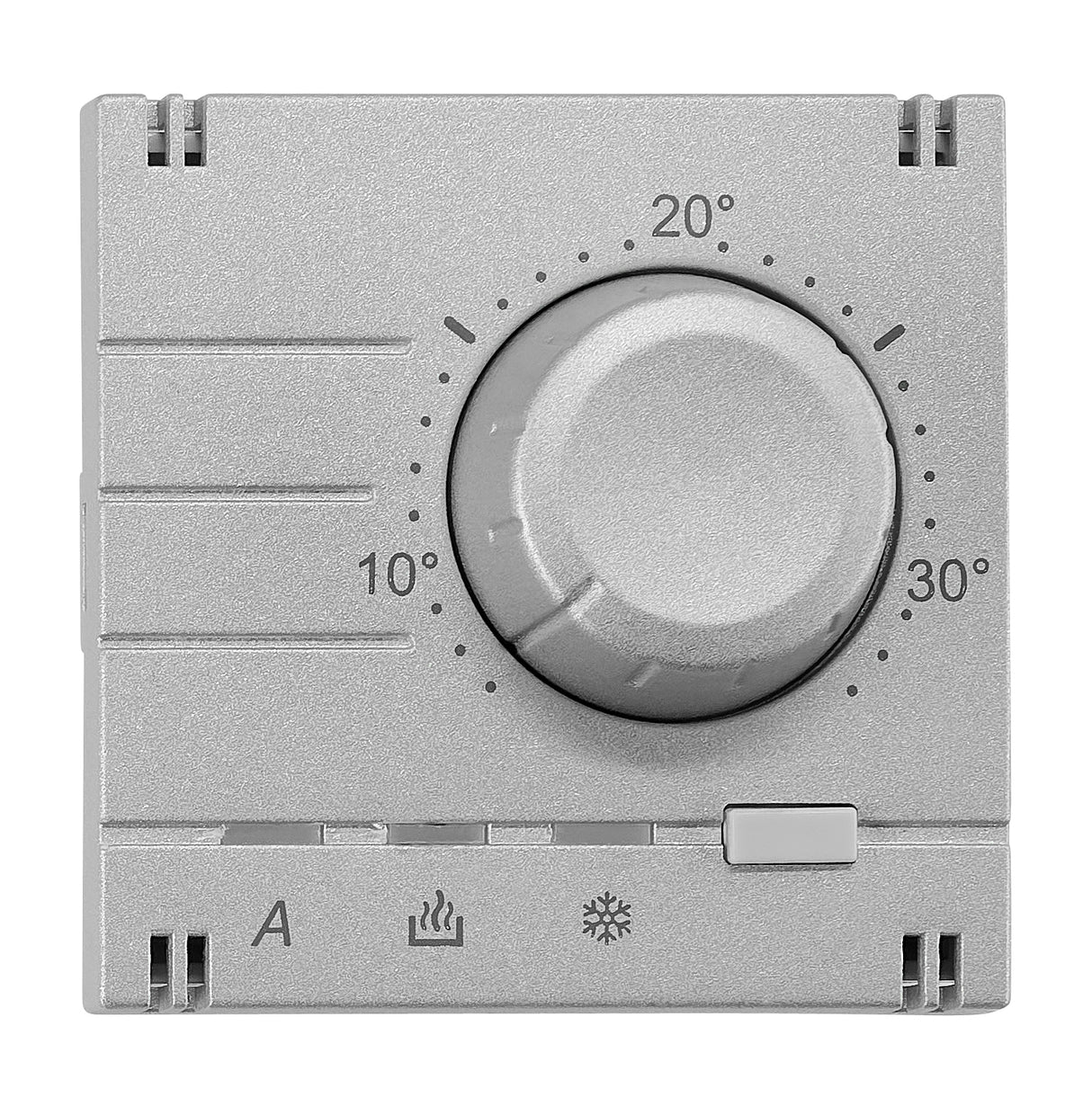 Analoger Raumthermostat Aufsatz, Heizung/Kühlung, Silber