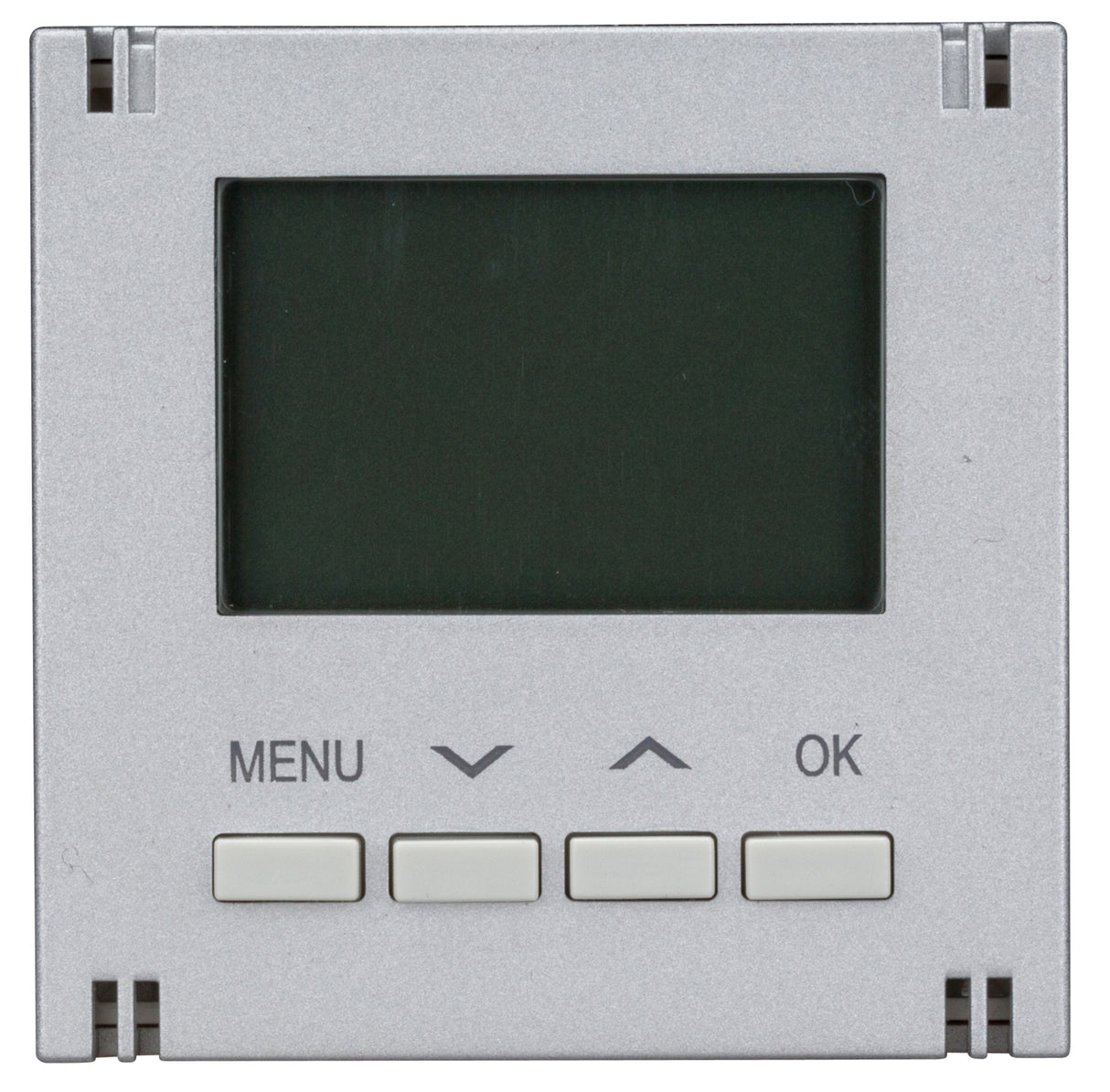 Digitaler Raumthermostat Aufsatz, Heizung/Kühlung, Silber