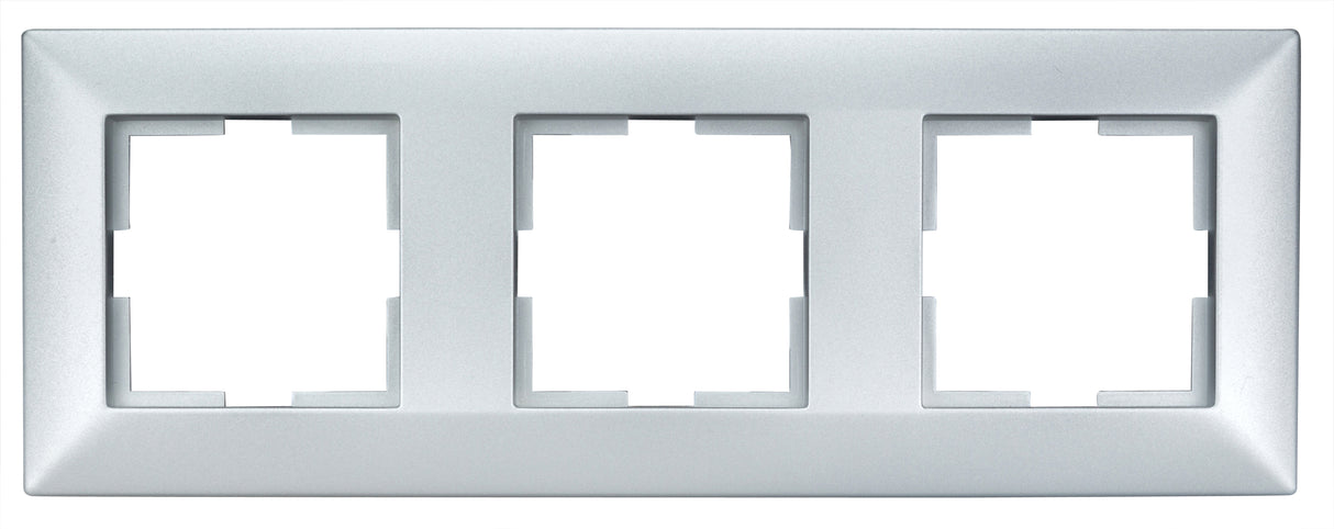 Rahmen 3-fach, Design CLASSIC, Silber