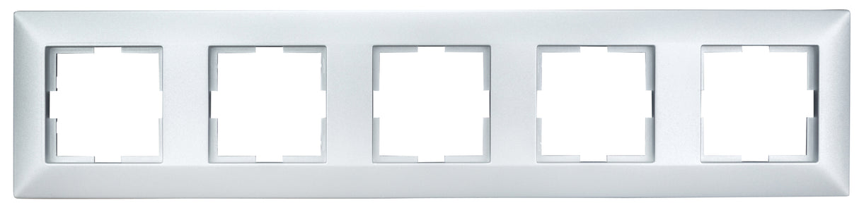 Rahmen 5-fach, Design CLASSIC, Silber