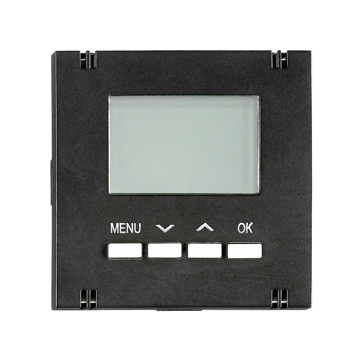 Digitaler Raumthermostat Aufsatz, Heizung, Schwarz, matt