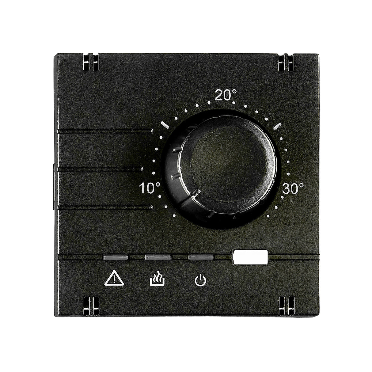 Analoger Raumthermostat Aufsatz, Heizung, Schwarz, matt