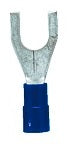 Gabel-Kabelschuh isoliert, blau, 1,5-2,5mm², M6