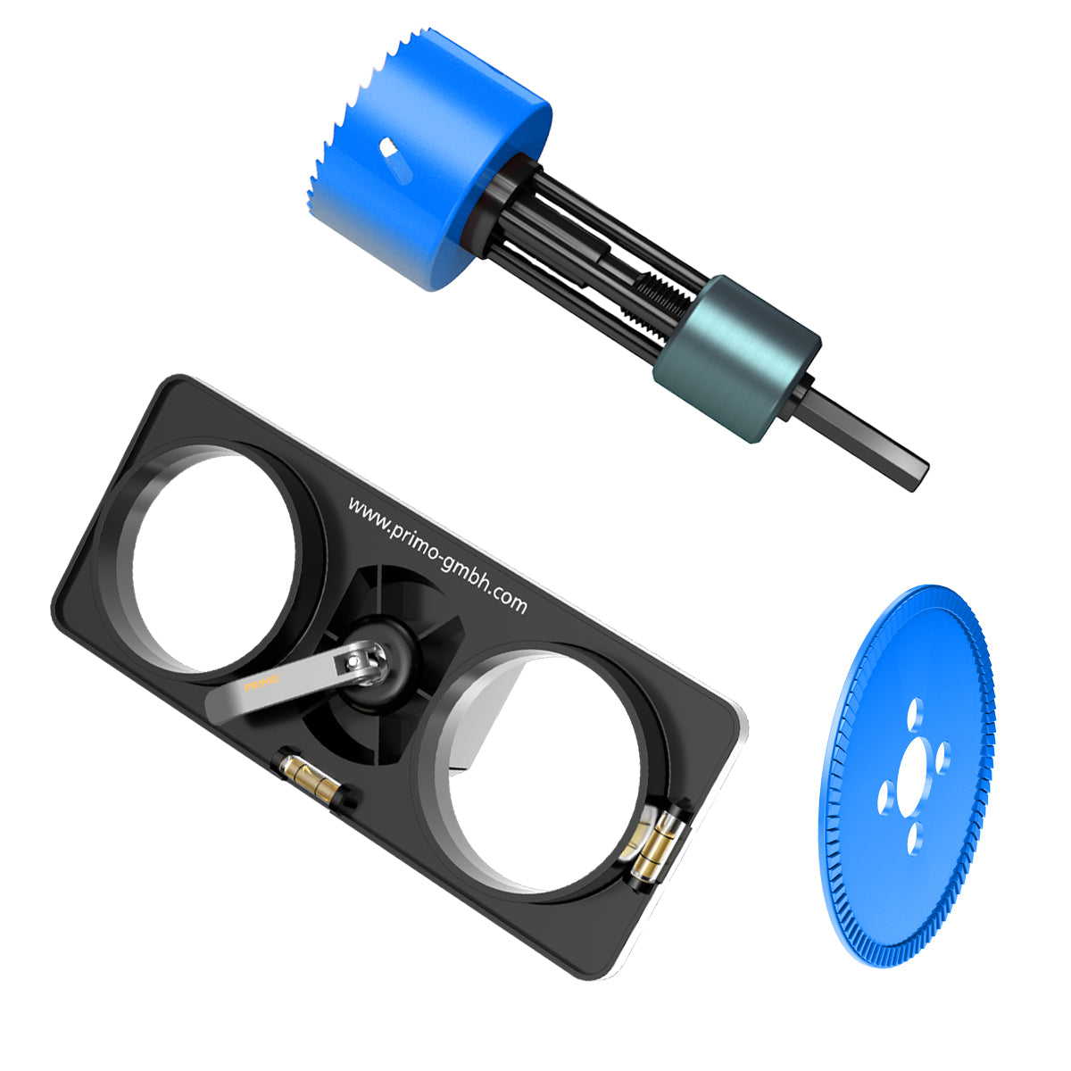 Bohr-Fixx und Bohrschablonen Set 74mm