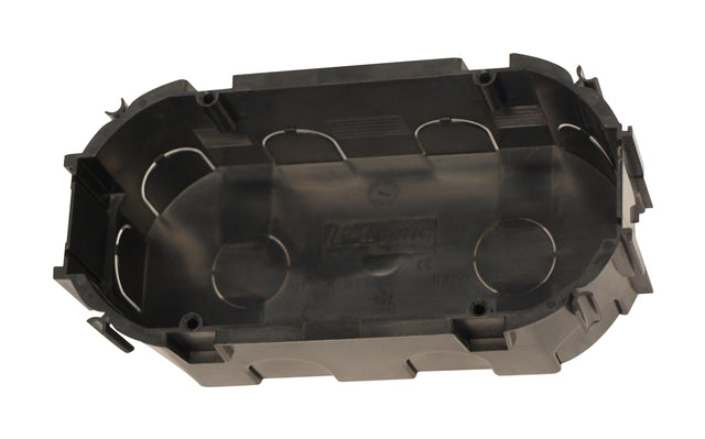 Foto: UP-Doppelschalterdose 2xd67xt45mm, schwarz,PS