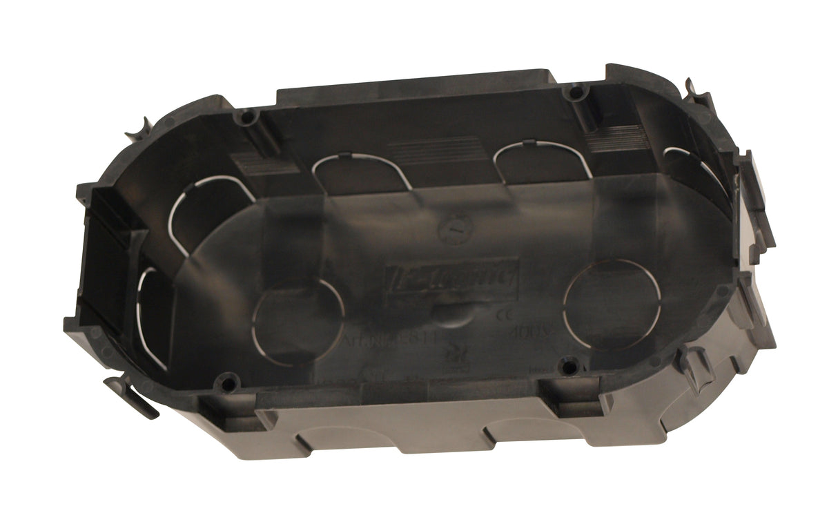 UP-Doppelschalterdose 2xd67xt45mm, schwarz,PS