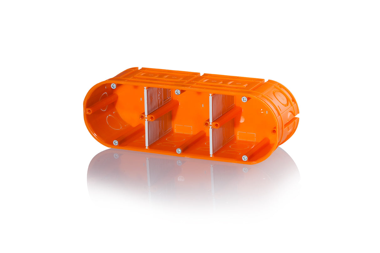 Unterputzgerätedose massiv, 3-fach, 3x ø 60, t=63mm