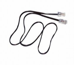 Patchkabel RJ45/RJ45 ungeschirmt Telefon ISDN schwarz 2,0m