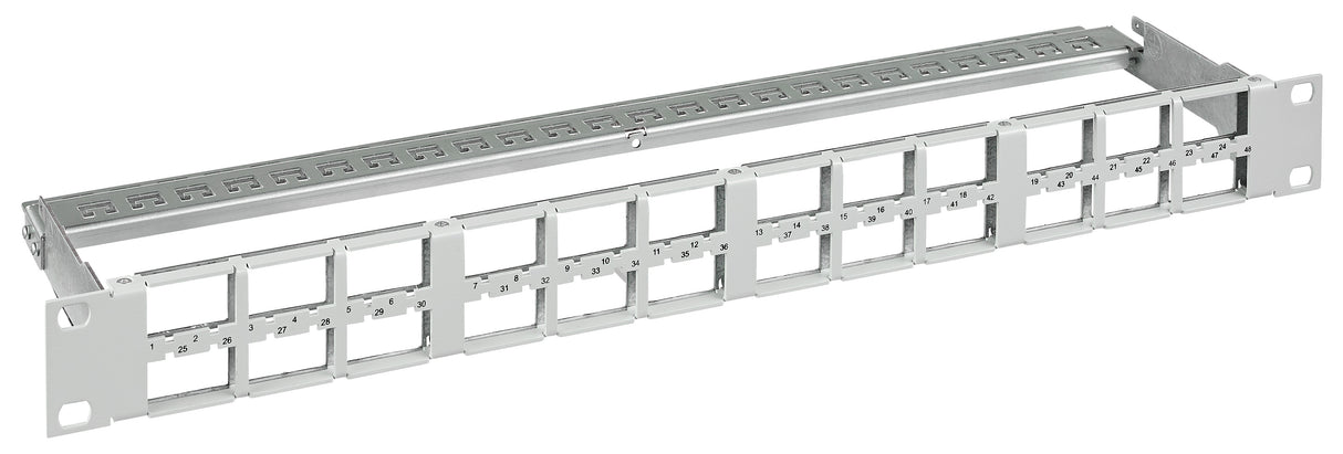 fixLink Pro/Pro+ Panel 19" 1HE 48xRJ45 RAL7035