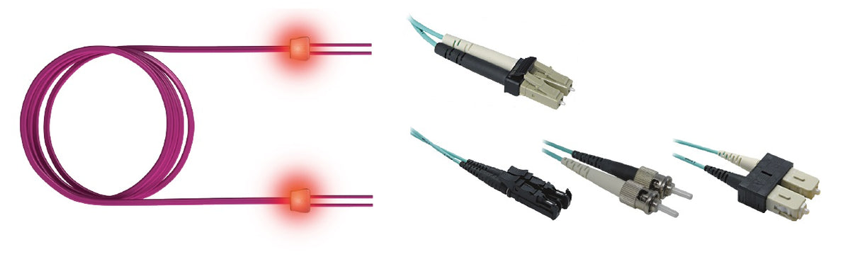 LWL LED Patchkabel Duplex, LCD/LCD, G50/125, OM3, 7,5m