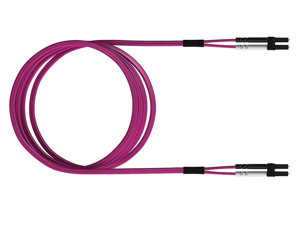 LWL Patchkabel Premium, Duplex, LCD/LCD, G50/125, OM4, 1m