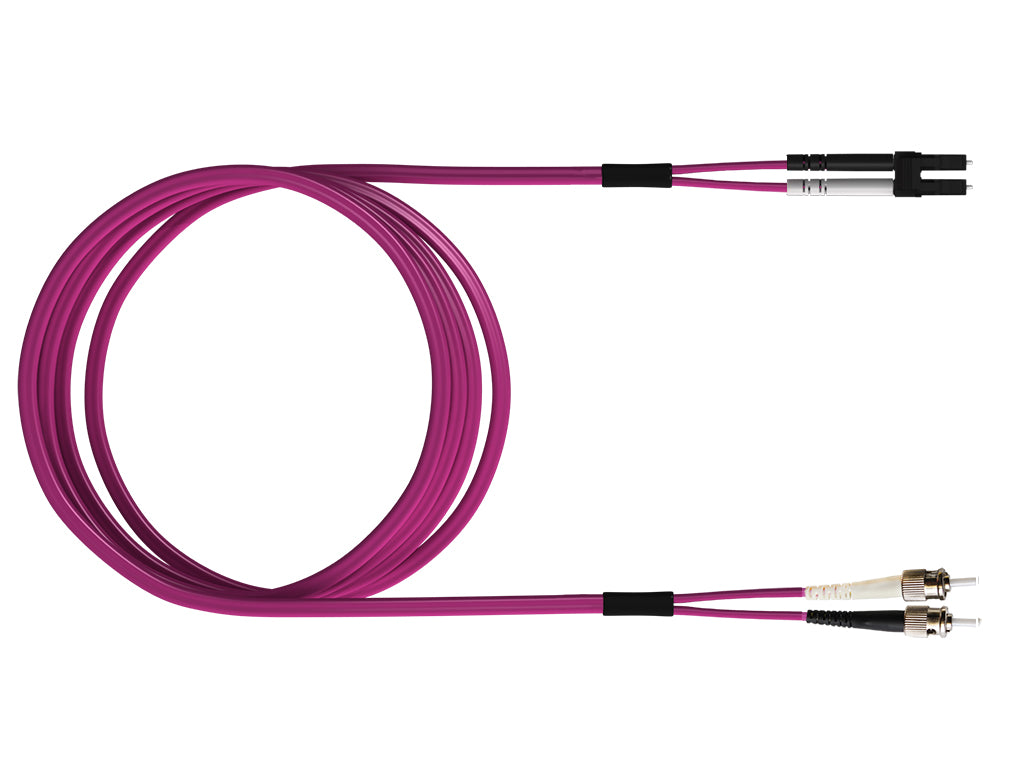 LWL Patchkabel Premium, Duplex, LCD/ST, G50/125, OM4, 10m
