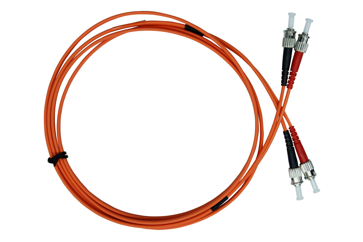 LWL Patchkabel Duplex ST/ST,50/125µm OM2,LS0H-3,orange, 2.0m