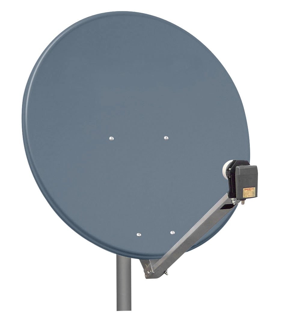 SAT Antenne 80/75cm, Alu,39dB Gain,Arm klappbar,Anthrazit