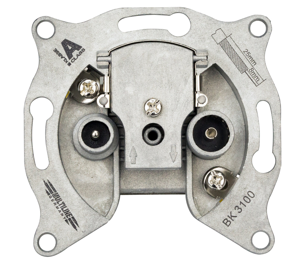 BK Stichdose 2-Loch, Radio / CATV, 2dB, Class A