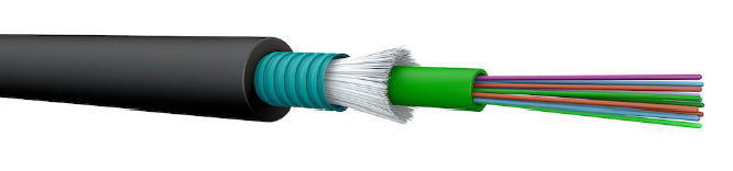 LWL Außenkabel PE A-D(ZN)(SR)2Y 24x9/125µm OS2, 8,5mm