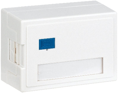 Aufputz-Gehäuse leer für 1 RJ45 Modul (SFA) (SFB), RAL9010