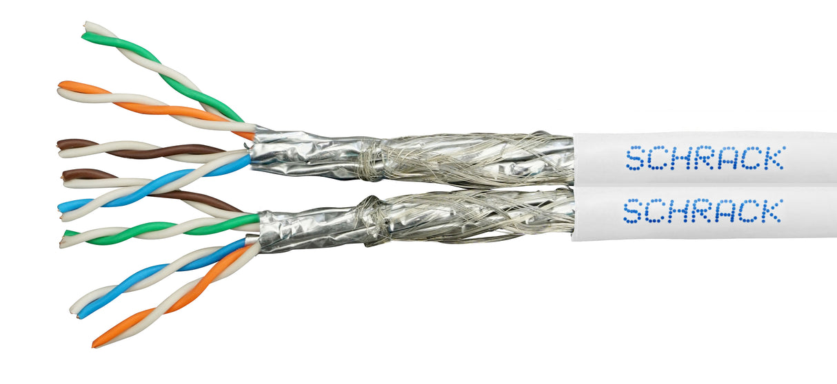 S/FTP Kabel Cat.7, 2x(4x2xAWG23/1),1000MHz,LS0H,Dca,30%