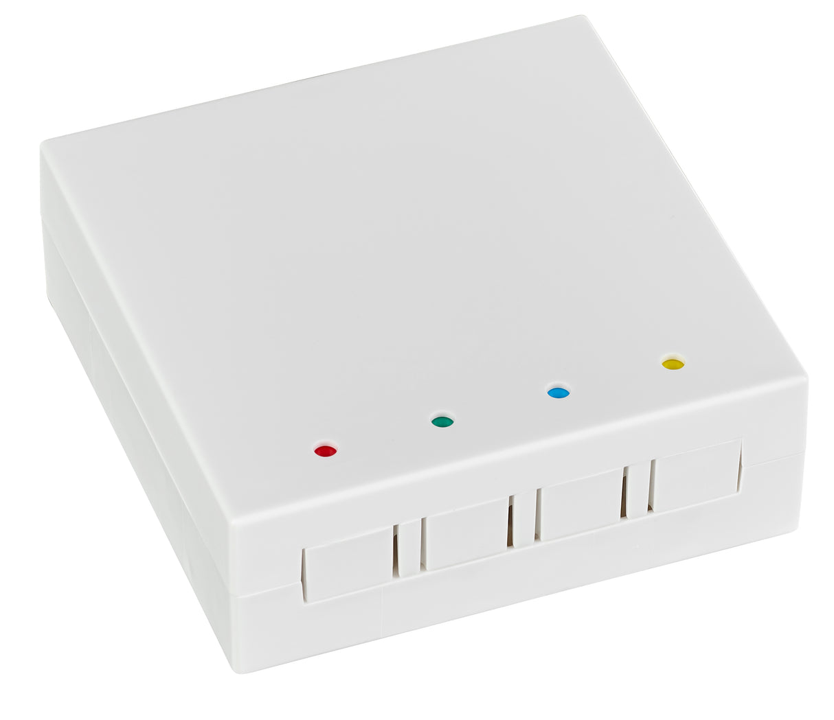 FTTH Dose Aufputz B80xH28xT80mm, Leer für 4-Fasern, RAL9010