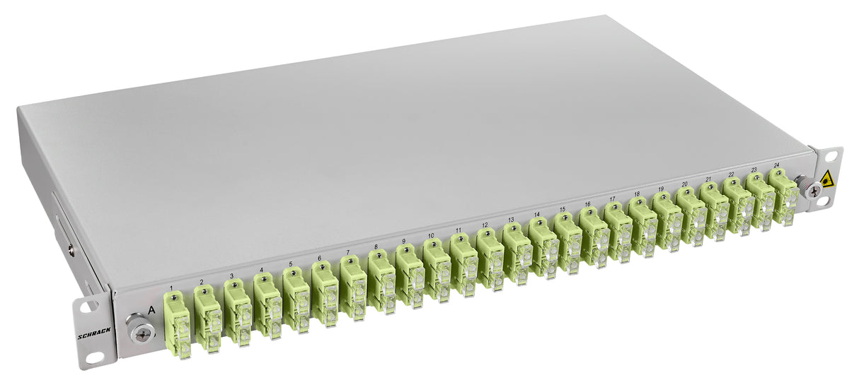 LWL Spleißbox, 48Fasern, SC 50/125µm OM5, 19", 1HE, Klasse C
