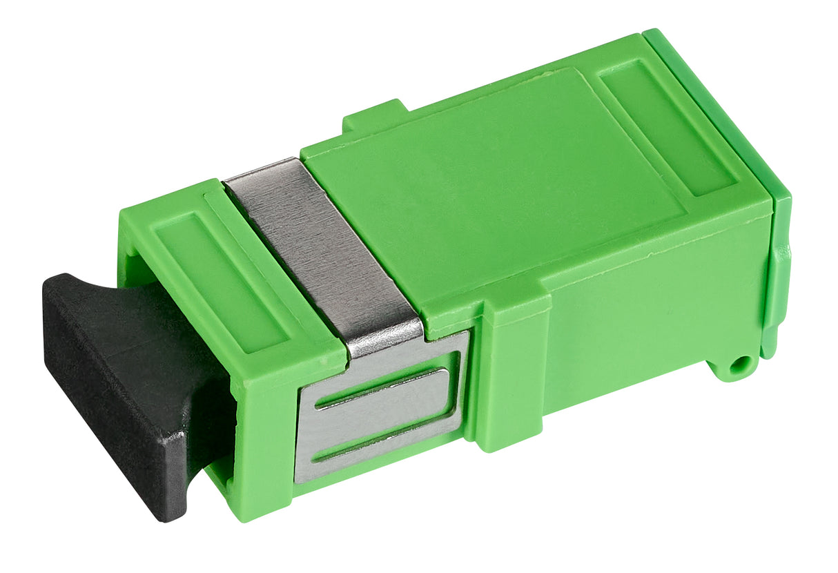 FTTH LWL Kupplung SC/APC-Simplex, Kunstst, OS2, Keramik