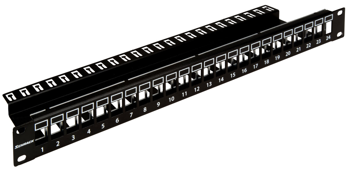 Patchpanel 19" leer für 24 Module (SFA)(SFB), 1HE, RAL9005